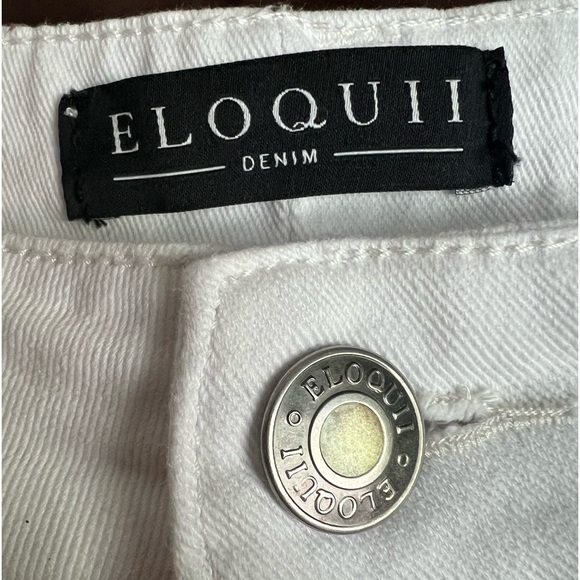 Eloquii Denim Jeans White Size 18 - Picture 2 of 8